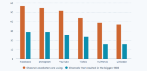 social media usage by digital marketers